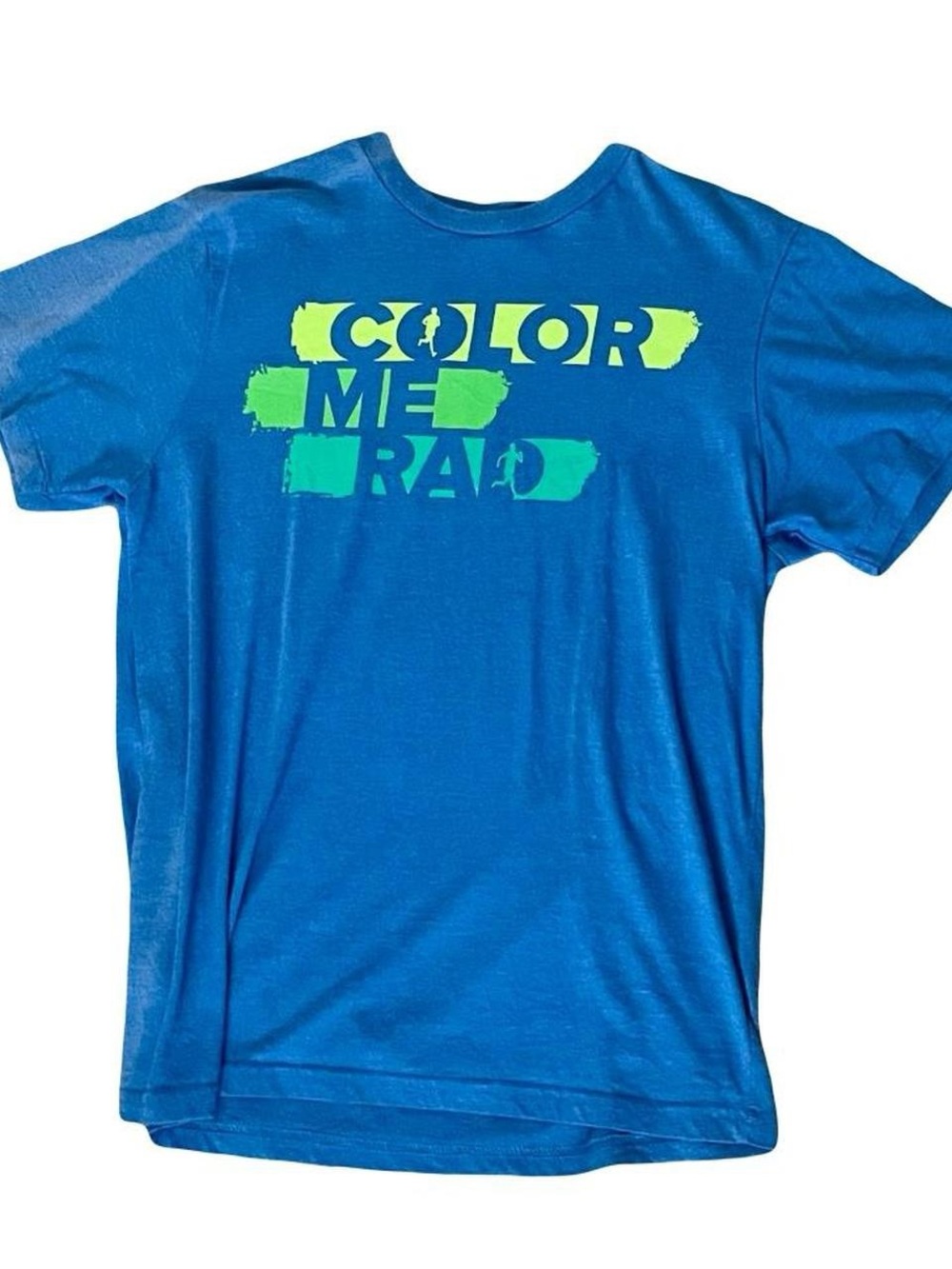 Blue Short Sleeve Graphic Tee - "Color Me Rad"